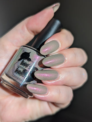 Image provided for Bee's Knees by a paid swatcher featuring the nail polish " Loving Someone is Not a Trap "