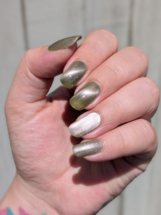 Image provided for Bee's Knees by a paid swatcher featuring the nail polish " Happy Tuesday "