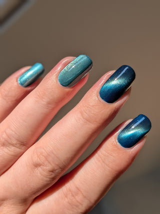 Image provided for Bee's Knees by a paid swatcher featuring the nail polish " I'm Tired of Starving "