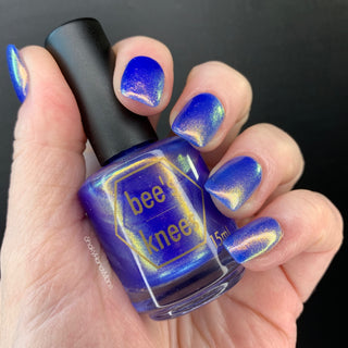 Image provided for Bee's Knees by a paid swatcher featuring the nail polish " Strength of Courage "