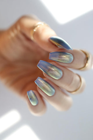 Image provided for Bee's Knees by a paid swatcher featuring the nail polish " Strength of Courage "