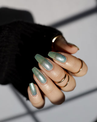Image provided for Bee's Knees by a paid swatcher featuring the nail polish " Heartbreak "