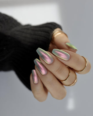 Image provided for Bee's Knees by a paid swatcher featuring the nail polish " The Archer's Curse "