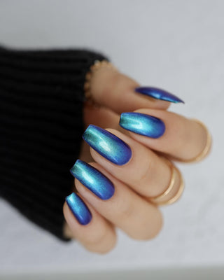 Image provided for Bee's Knees by a paid swatcher featuring the nail polish " Where Am I? "