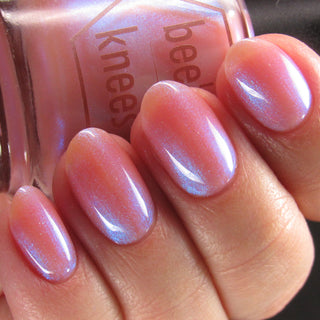 Image provided for Bee's Knees by a paid swatcher featuring the nail polish " Through Love, All is Possible "