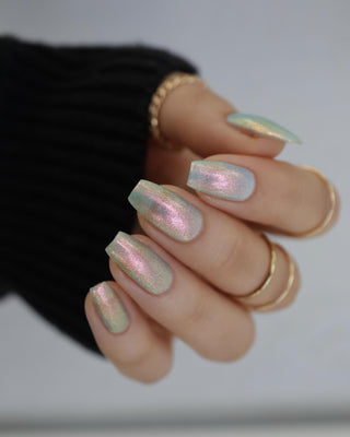 Image provided for Bee's Knees by a paid swatcher featuring the nail polish " They Would Know My Name One Day "