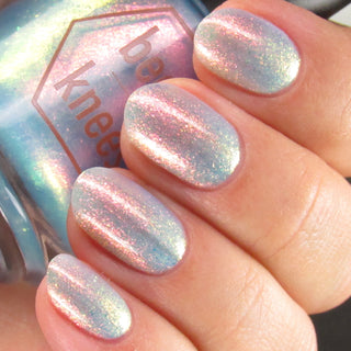 Image provided for Bee's Knees by a paid swatcher featuring the nail polish " They Would Know My Name One Day "