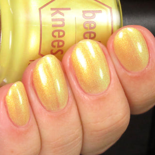 Image provided for Bee's Knees by a paid swatcher featuring the nail polish " Lightweaver "