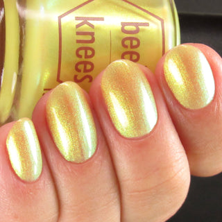 Image provided for Bee's Knees by a paid swatcher featuring the nail polish " Lightweaver "