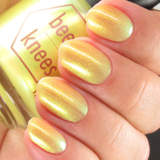 Image provided for Bee's Knees by a paid swatcher featuring the nail polish " Lightweaver "