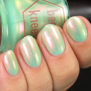 Image provided for Bee's Knees by a paid swatcher featuring the nail polish " I Will Be Your Undoing "