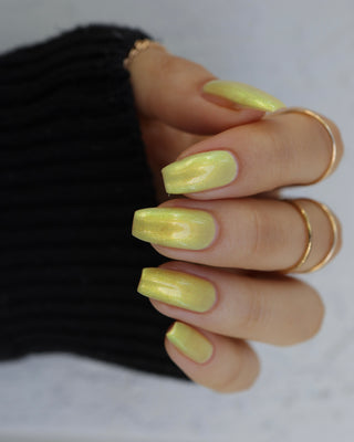 Image provided for Bee's Knees by a paid swatcher featuring the nail polish " Lightweaver "