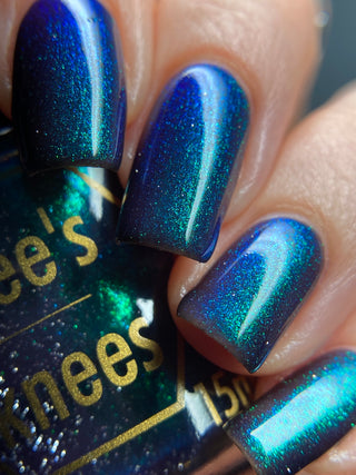 Image provided for Bee's Knees by a paid swatcher featuring the nail polish " Clarity "