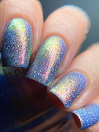 Image provided for Bee's Knees by a paid swatcher featuring the nail polish " Degeneration "