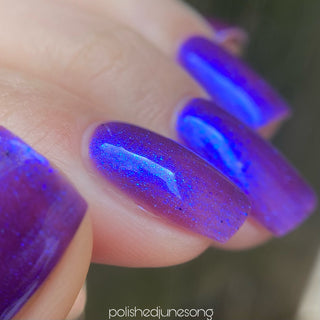 Image provided for Bee's Knees by a paid swatcher featuring the nail polish " Give It Back Tenfold "