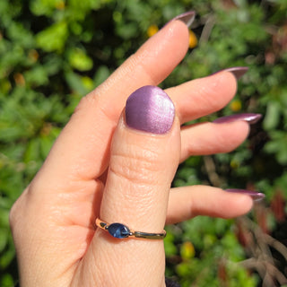 Image provided for Bee's Knees by a paid swatcher featuring the nail polish " Permit Me "