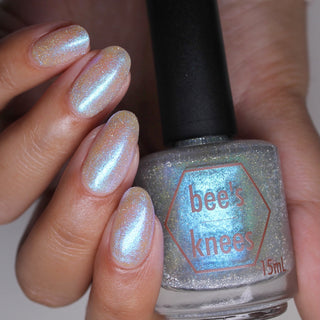 Image provided for Bee's Knees by a paid swatcher featuring the nail polish " Poisoned Fairy Fruit "