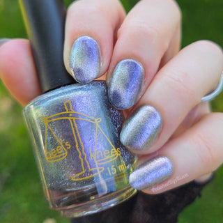 Image provided for Bee's Knees by a paid swatcher featuring the nail polish " True Power Lies in the Shadows "