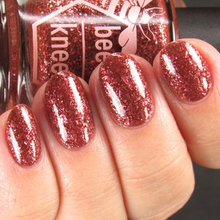 Image provided for Bee's Knees by a paid swatcher featuring the nail polish " The Narrow Limits of Academia "