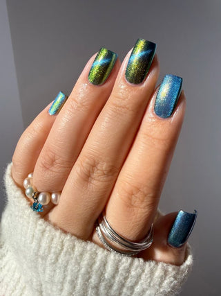 Image provided for Bee's Knees by a paid swatcher featuring the nail polish " I Will Change Your Destiny "