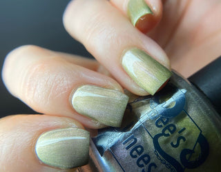 Image provided for Bee's Knees by a paid swatcher featuring the nail polish " Happy Tuesday "