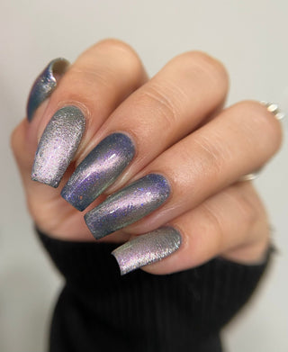Image provided for Bee's Knees by a paid swatcher featuring the nail polish " True Power Lies in the Shadows "