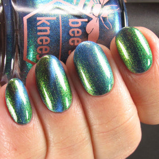 Image provided for Bee's Knees by a paid swatcher featuring the nail polish " I Will Change Your Destiny "