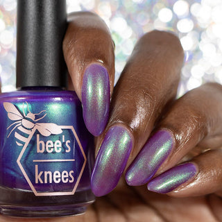 Image provided for Bee's Knees by a paid swatcher featuring the nail polish " Sea Hag Summer "