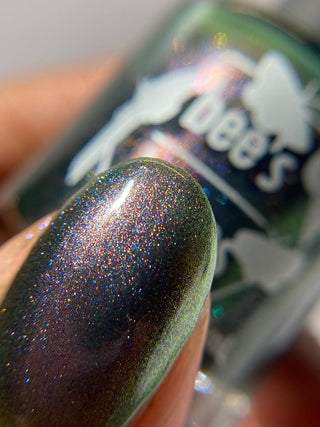 Image provided for Bee's Knees by a paid swatcher featuring the nail polish " Sprites "