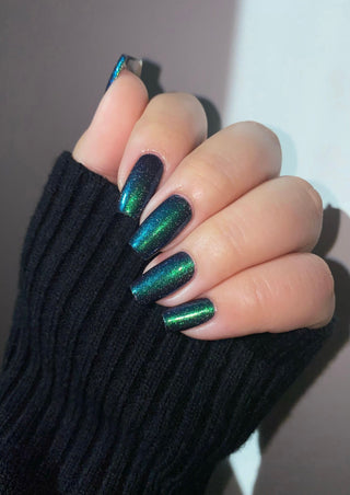 Image provided for Bee's Knees by a paid swatcher featuring the nail polish " Clarity "