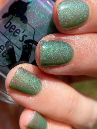 Image provided for Bee's Knees by a paid swatcher featuring the nail polish " I Really Liked Pudding "