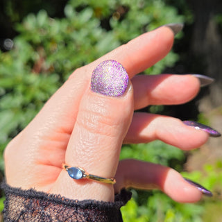 Image provided for Bee's Knees by a paid swatcher featuring the nail polish " Death is its Own Kind of Rebirth "