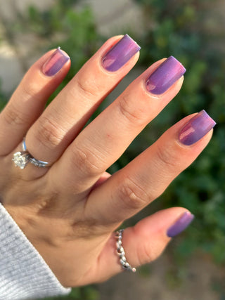Image provided for Bee's Knees by a paid swatcher featuring the nail polish " Reckless "