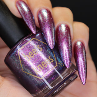 Image provided for Bee's Knees by a paid swatcher featuring the nail polish " His Gentle Ruler "