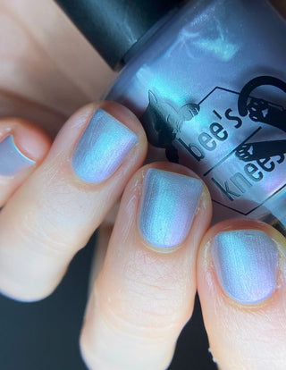 Image provided for Bee's Knees by a paid swatcher featuring the nail polish " My Little Miscreant "
