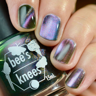 Image provided for Bee's Knees by a paid swatcher featuring the nail polish " Sprites "