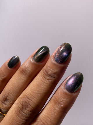 Image provided for Bee's Knees by a paid swatcher featuring the nail polish " Sprites "