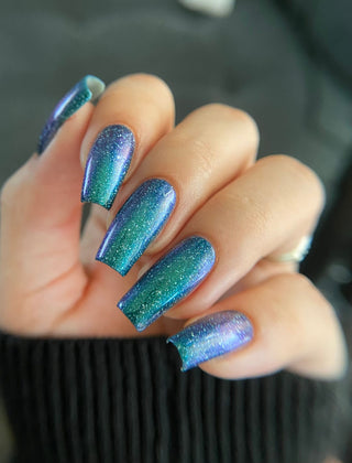Image provided for Bee's Knees by a paid swatcher featuring the nail polish " Faragathe "