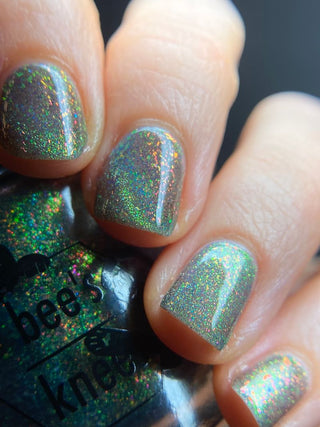 Image provided for Bee's Knees by a paid swatcher featuring the nail polish " Magiphilia "