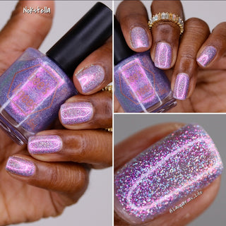 Image provided for Bee's Knees by a paid swatcher featuring the nail polish " Nokstella "