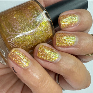 Image provided for Bee's Knees by a paid swatcher featuring the nail polish " The Golden Path "