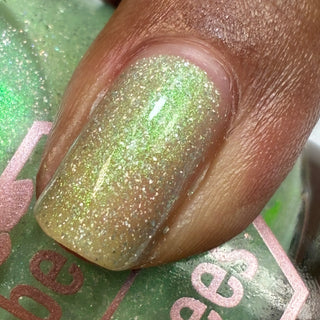Image provided for Bee's Knees by a paid swatcher featuring the nail polish " Seafoam in my Blood "
