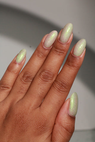 Image provided for Bee's Knees by a paid swatcher featuring the nail polish " Seafoam in my Blood "