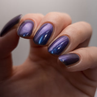Image provided for Bee's Knees by a paid swatcher featuring the nail polish " Shadowforged "