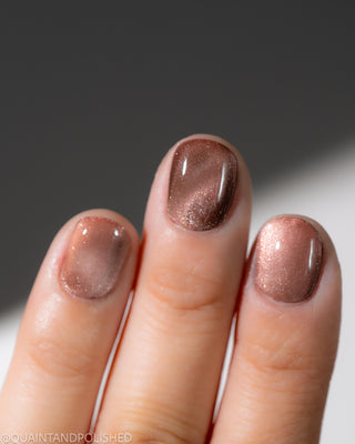 Image provided for Bee's Knees by a paid swatcher featuring the nail polish " She is Gone and I Long to Follow "