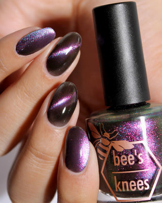 Image provided for Bee's Knees by a paid swatcher featuring the nail polish " A Small Kindness "