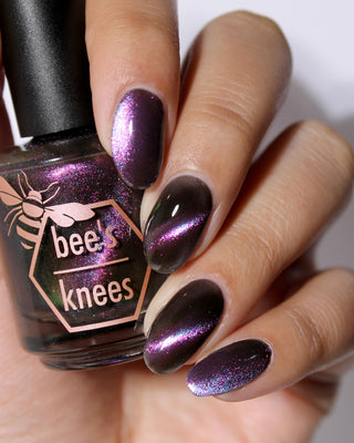 Image provided for Bee's Knees by a paid swatcher featuring the nail polish " A Small Kindness "