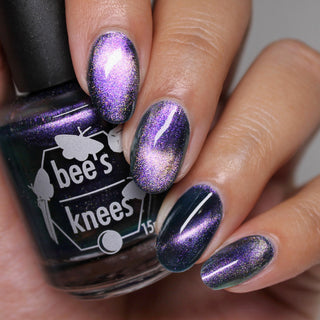 Image provided for Bee's Knees by a paid swatcher featuring the nail polish " Soon You Will Not Have to Drown "