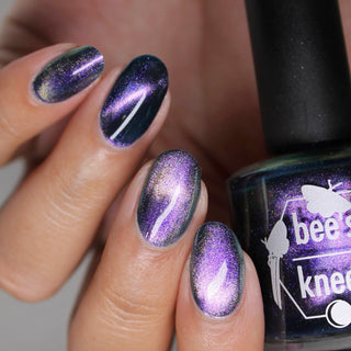 Image provided for Bee's Knees by a paid swatcher featuring the nail polish " Soon You Will Not Have to Drown "