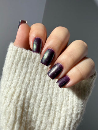 Image provided for Bee's Knees by a paid swatcher featuring the nail polish " Will Self-destruct For Likes "